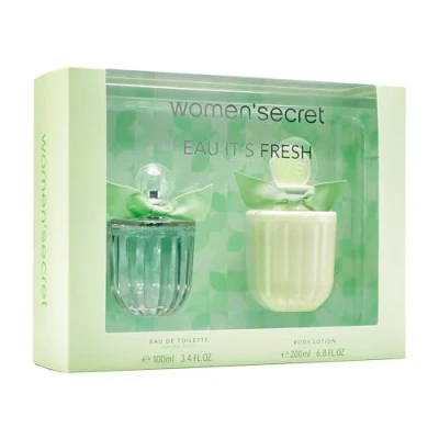 Image de Women&#039;secret Eau It&#039;s Fresh Coffret Cadeau Femme de 2 Articles Comprenant une Toilette 100ml et un Lait pour le Corps 200ml