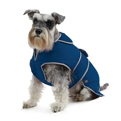 Image de Ancol Muddy Paws Stormguard Coat with Fleece Lining Navy Blue (Size: Medium)