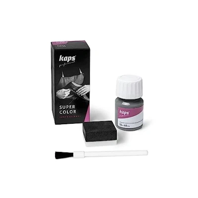 Image de KAPS Super Color Teinture pour Cuir Naturel Matières Synthétiques et Textiles 25 ml Plusieurs couleurs, Gris Clair 114