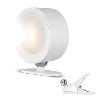 Image de REV Lampe à pince murale LED avec batterie 150 lm Intensité variable Réglable 360 Idéale pour couloir, chambre coucher et salon Blanc