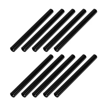 Image de sourcing map 10Pcs M3 x 60mm Rond Aluminium Colonne Alliage Entretoise Espace Goujon Fixation pour Quadcopter Noir