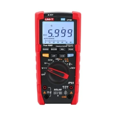 Image de UNI T UT196 True RMS Multimètre numérique solaire pour entretien du système 1700 V DC / 1500 AC, 3000 A IP65 2 m de chute