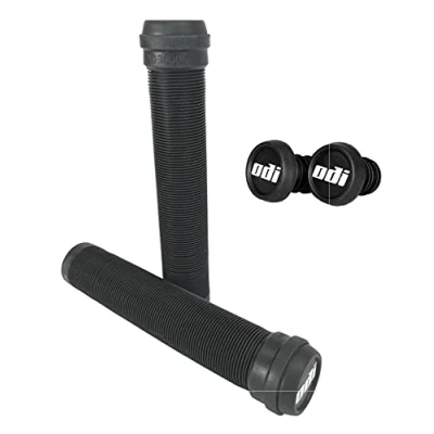 Image de Odi SLX Soft Poignées de trottinette BMX Dirt Stunt 160 mm avec extrémités guidon + autocollant Fantic26 (noir)