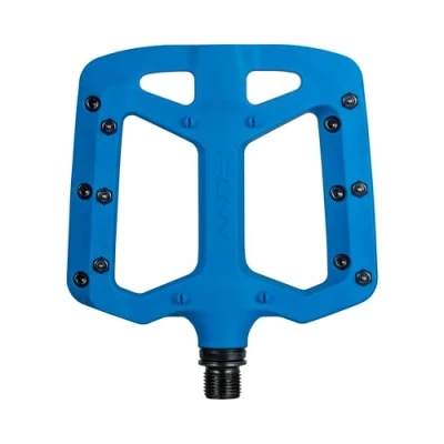 Image de Funn Taipan Pédales de Vélo en Thermoplastique Renforcé Fibre Verre avec Axes CrMo 9/16 Pouces et Broches Confortables pour Les Tibias VTT/BMX/Urbain/Gravier (Bleu)