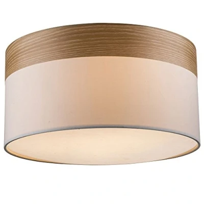 Image de Globo Plafonnier Libba, bois crème
