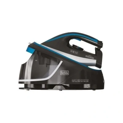 Image de BLACK+DECKER BXSS2401E Centrale vapeur 2400W, coup de 200 g/min, continue 120 réservoir amovible 1,5 L, température réglable, fonction ECO, chauffe en 1 min