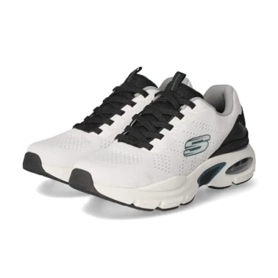Image de Skechers Homme air Ventura Baskets, Bordure Noire synthétique en Maille Blanche, 39 EU