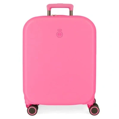 Image de Enso Annie Valise Cabine Rose 40 x 55 20 cm Rigide ABS Fermeture TSA intégrée 37L 3,22 kg 4 Roues Doubles Bagage Main, Rose, Valigia