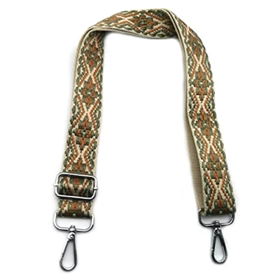 Image de Bandouliere pour Sac à Main Matcha Vert, Sangle Femme Réglables avec Mousqueton Argent 3.8cm Bretelles Larges Filles DIY Accessoire, #7