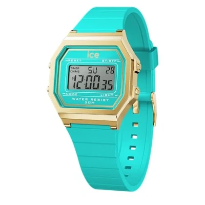 Image de Ice Watch Retro Montre à affichage digital, Femme, Taille: One Size, Blue curacao