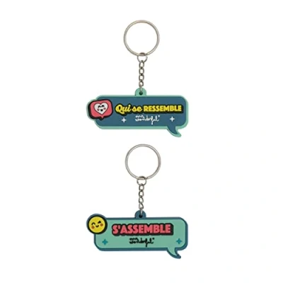 Image de Set de 2 porte clés Qui se ressemble s&#039;assemble