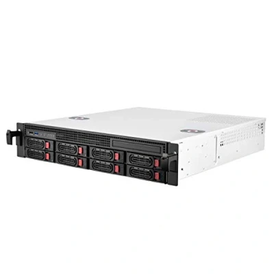 Image de SilverStone SST RM21 308 Châssis de serveur monté en rack 2U, prenant charge 8x SAS / SATA et un mini SFF 8087 6 Gb s
