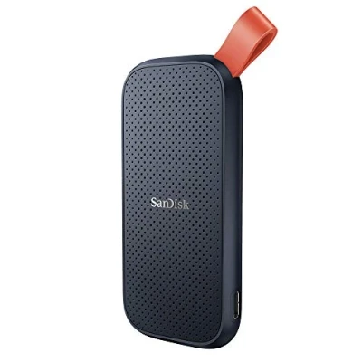 Image de SanDisk 2To Portable SSD, Disque SSD externe, des vitesses allant jusqu&#039;à 520 Mo/s, NVMe robuste crochet en caoutchouc robuste, Gris