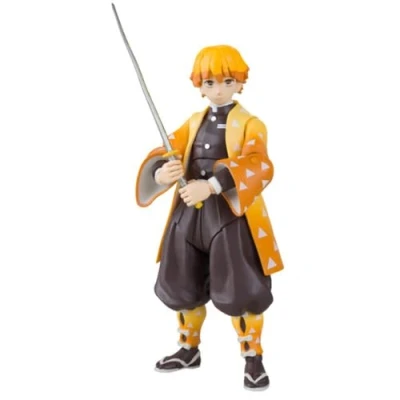 Image de McFarlane Toys, Demon Slayer Figurine d&#039;action Zenitsu Agatsuma de 17,8 cm, Netflix Anime Series Collection avec Base À partir 12 Ans