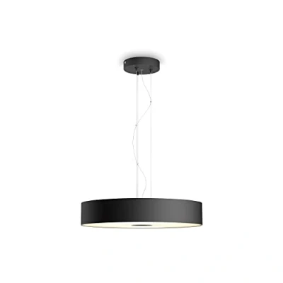 Image de Philips Hue White Ambiance FAIR Suspension 39W Noir (télécommande incluse), Compatible Bluetooth, fonctionne avec Alexa, Google Assistant et Apple Homekit