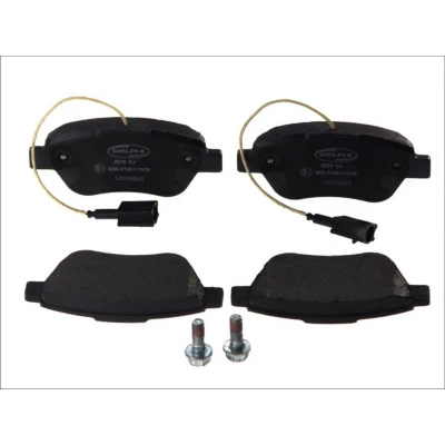 Image de DELPHI LP2276 Jeu de plaquettes frein contact signal d&#039;usure inclus avec tôle anti bruit accessoires FIAT: 500 3 portes