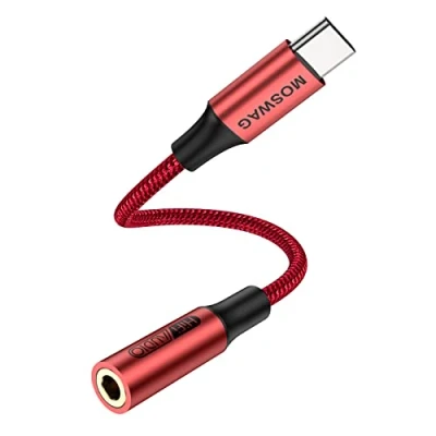 Image de Adaptador USB C vers connecteur d&#039;écouteurs 3,5 mm, câble Aux Audio Dongle Compatible avec Pixel 6 5 4 3 2 XL, Samsung Galaxy S22 S21 S20 Ultra + Note 20 10 S10 S9 Plus iPad Pro
