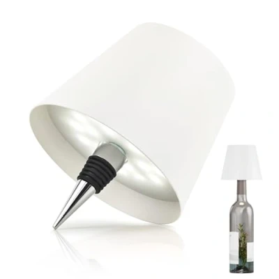 Image de MU LIN Lampe tactile rechargeable sans fil, à intensité variable, 3 couleurs LED, pour salon et restaurant, 4 000 mAh