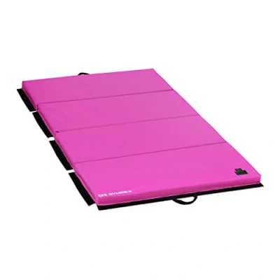 Image de Gymrex GR FM_20 Matelas De Gym Tapis Pour Exercices Au Sol Fitness Entrainement (Dimensions : 200 x 100 5 cm, Rembourrage mousse (EPE), Rev?tement cuir synthétique (PU))