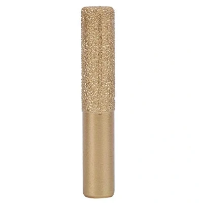 Image de Diamond Router Bits Gold Brazed Straight Shaft Galvanized Bit For Marble and Granite Edge Cutting (12.7 * 13.5 75mm)