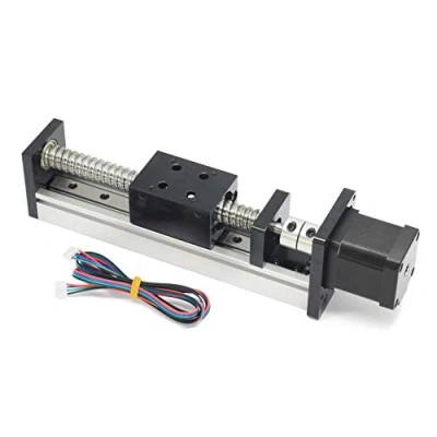 Image de Befenybay Actionneur de scène linéaire voyage 150 mm long avec rails linéaires carrés, vis à bille SFU1605 moteur pas NEMA17 pour pièces routeur CNC monter soi même, axe X Y Z