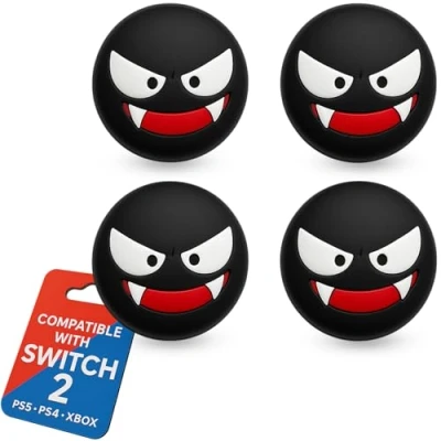 Image de MatoSan® Capuchons Thumbstick Accessoires pour Nintendo Switch 2 Joystick Grip Caps Joy Con Protection &amp; Précision de pouce ergonomiques Gamer (Version 4)