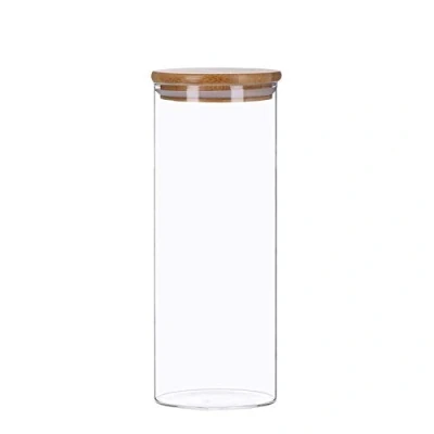 Image de TALK POINT Bocaux de conservation en verre avec couvercle bambou 350 ml 2200 hermétiques, passent au lave vaisselle, anti mites (1800 ml)