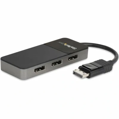 Image de StarTech.com Répartiteur DisplayPort 1.4 à 3 ports, Adaptateur Multi Moniteur vers 3x DP, Hub MST Triple pour Ordinateur 4K, Alimentation par Bus USB Windows Uniquement Neuf