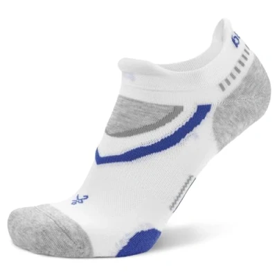 Image de Balega Unisex Ultraglide Chaussettes de Course/Running Sock, Gris Moyen/Blanc, Taille XL (EU 46 48.5)