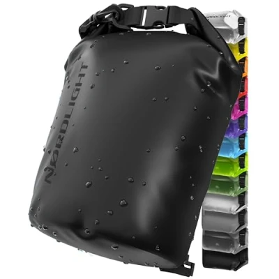 Image de Sac Étanche 30L Dry Bag (Noir) Imperméable avec Fermeture Roll Top Et Bandoulière Natation, Plage, Canoë, Stand Up Paddle, Plongée
