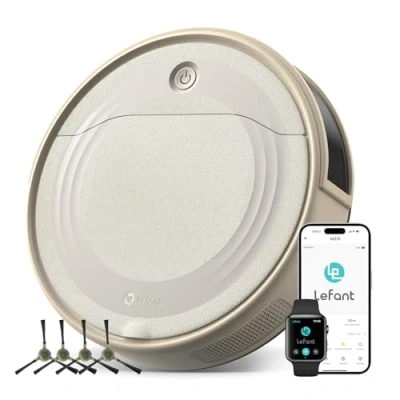 Image de Lefant Aspirateur Robot, Robot 4500Pa Puissance d&#039;Aspiration, Évitement Précis des Obstacles, Anti Enchevêtrement Idéal pour Les Poils d&#039;animaux, Cheveux et Sols Durs,Contrôle par App/Alexa