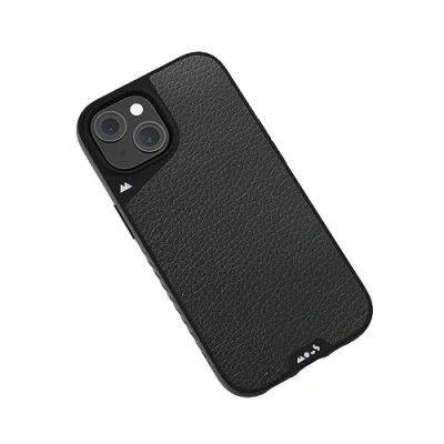 Image de Mous Coque pour iPhone 15 Plus Compatible avec MagSafe Limitless 5.0 Cuir Noir Protection Case Antichoc