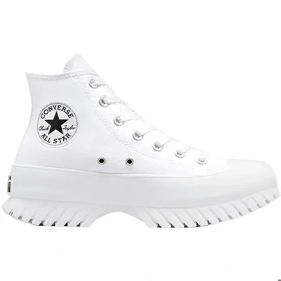 Image de Baskets Femme CONVERSE Chuck Taylor All Star Lugged 2.0 Hi Blanc Talon Plat Lacets