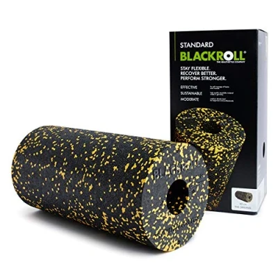 Image de BLACKROLL® STANDARD Rouleau pour Fascia Original (30 x 15 cm), de fitness automassage du dos et des jambes, Efficace l&#039;entrainement fonctionnel, dureté moyenne, Fabriqué en Allemagne