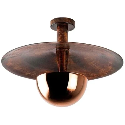 Image de Opviq Plafonnier Kurt 13355, couleur cuivre, métal, Ø 48 cm