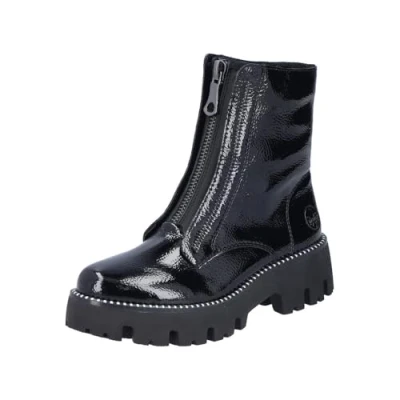 Image de Rieker Femme Y3351 Botte mi Mollet, Noir, 38 EU