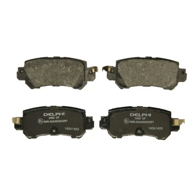 Image de DELPHI LP2482 Jeu de plaquettes frein non préparé pour indicateur d&#039;usure avec tôle anti bruit sans accessoires MAZDA: CX 5 I, 3, 2 3/5 portes