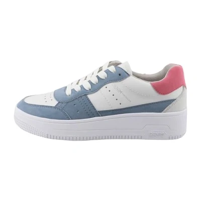 Image de TOM Tailor Baskets basses skywhite, Femme, Taille: 39, Sky white Imitation cuir/textile