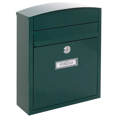 Image de ARREGUI Compact E5733 Boîte aux Lettres en Acier, Taille S (Courrier format A5), Extérieure Individuelle, Murale, Anti pluie, Facile à Installer, Vert
