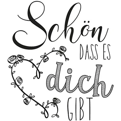 Image de Rayher 29110000 Tampon Motif Schà¶n DASS ES Dich Gibt, Bois, Marron, 6 x 2,6 cm