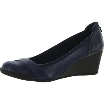 Image de Anne Klein Femme Talon compensé Timeout Escarpins, Bleu Marine, 38 EU