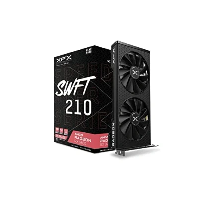 Image de XFX Speedster SWFT 210 Radeon RX 6600 Core Gaming Carte Graphique avec 8GB GDDR6 HDMI 3xDP, AMD RDNA™ 2 (RX 66XL8LFDQ)