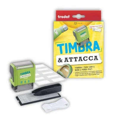 Image de Trodat Tampon &amp; Attache, Ensemble modulaire pour tissus, séries de caractères et chiffres, pincettes, étiquettes ruban thermoadhésif, marquer les vêtements objets