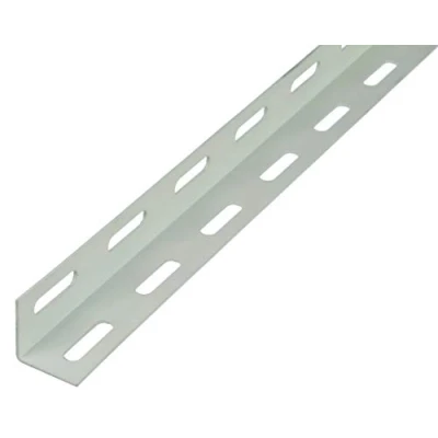 Image de Alberts 432102 Cornière plastifiée, en blanc 1000 x 27 mm