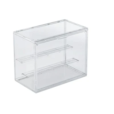Image de Dasellfa Vitrine en acrylique de collection avec porte Pour minifigurines, petites figurines, figurines d&#039;action, jouets, voitures miniatures, à collectionner (30 x 17,9 24,6