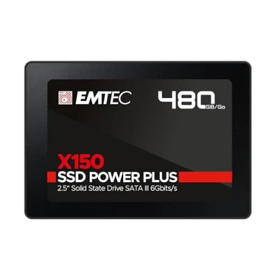 Image de EmtecECSSD480GX150 Disque SSDInterne 2.5&#039;&#039; SATA Collection X150 Power Plus 3D NAND 480 GB