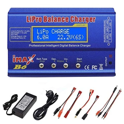 Image de RUIZHI Lipo chargeur 80 W 6 A Professional Balance High Power pour LiPo/Li Ion/Life (1 6S), NiMH/NiCd 15S), de loisirs RC LED avec bloc d&#039;alimentation
