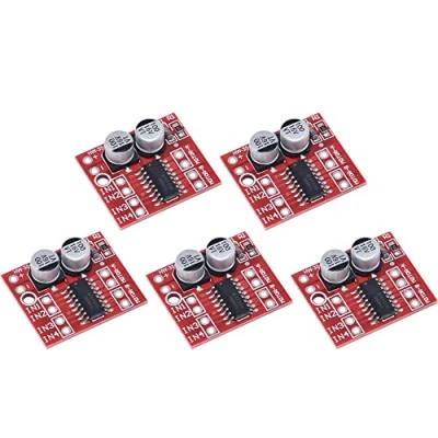 Image de Fasizi Lot de 5 modules moteur pas à L298N PWM double canal
