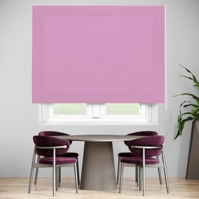 Image de Blindecor Ara Store enrouleur translucide uni Violet, 160 x 175 cm (largeur hauteur) Taille du tissu 157 170 Stores pour fenêtres