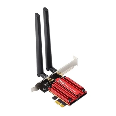 Image de Adaptateur WiFi 5,8 Gbps Wi Fi 7 Bluetooth 5.4 PCI E Carte Intel BE200 2.4/5/6 GHz 802.11be pour PC de bureau Windows 11